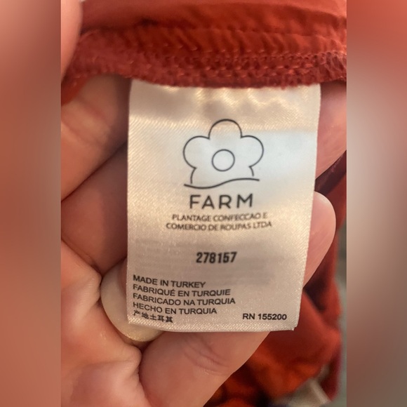 Farm Rio x Anthropologie Skirt Medium Mini Ruched Mesh Colorful Boho New NWT - Picture 6 of 9